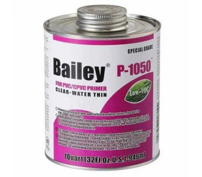 Очиститель (праймер) для ПВХ труб 946 мл Bailey