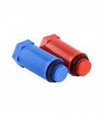 Пробка пластик 1/2 нр комплект (красная + синяя) VTp.792.M.04